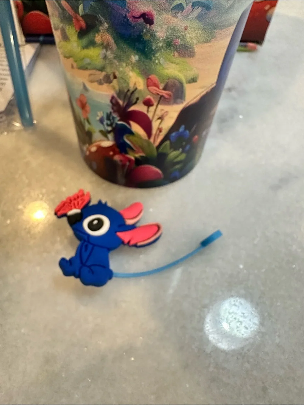 Stanley Unique Light Blue and Gold Lilo & Stitch Insulated Travel 40oz Tumbler - Picture 6 of 16